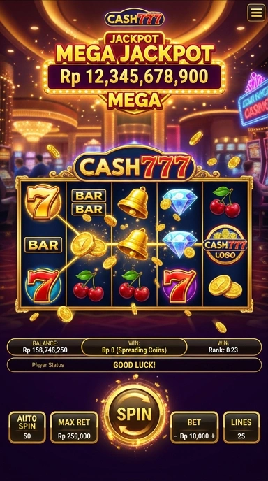 Pratinjau antarmuka cash777 — aplikasi APK resmi Android v3.5.6